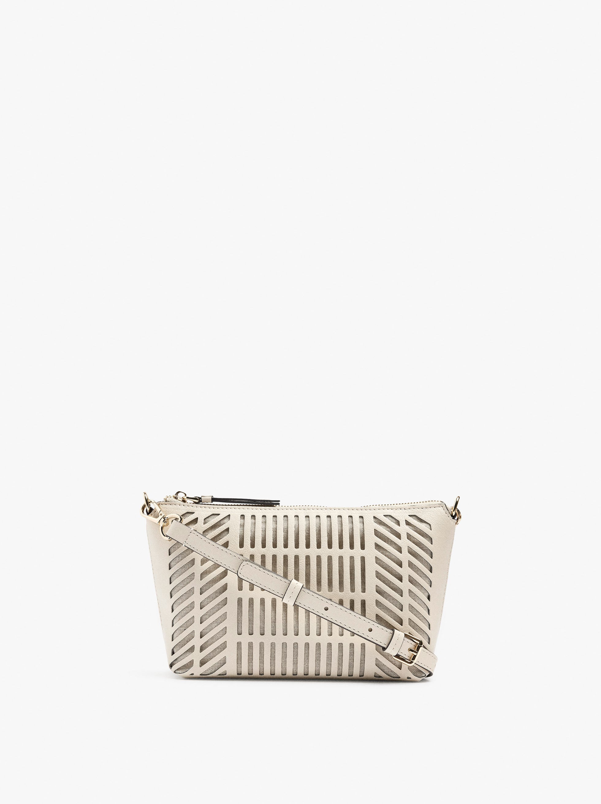 Bolso Bandolera Con Perforaciones