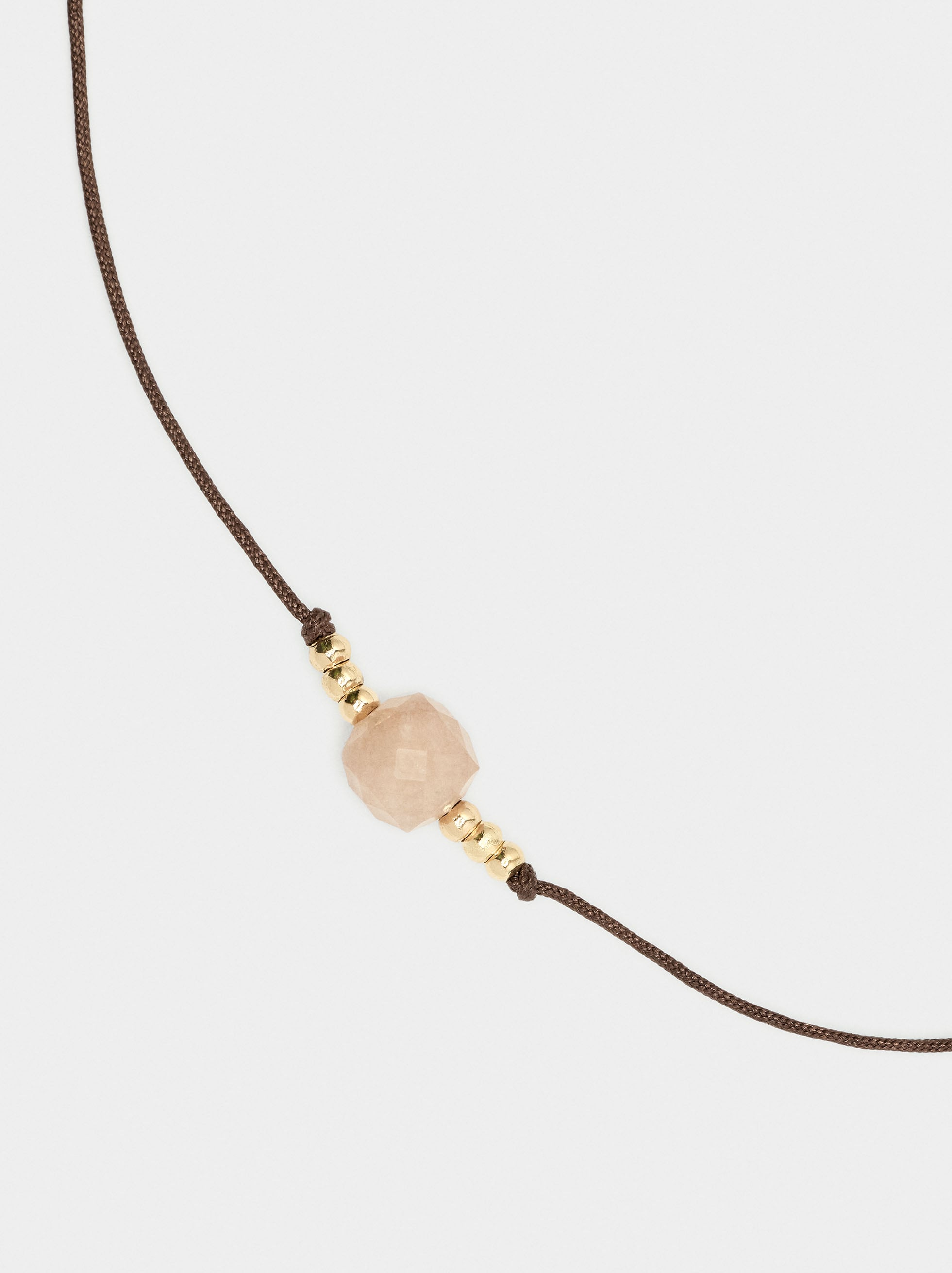 Pulsera Ajustable De Cordón Con Piedra