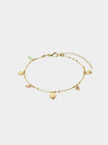 Pulsera Charms Y Cuentas De Cristales