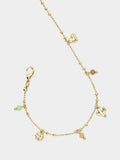 Pulsera Charms Y Cuentas De Cristales