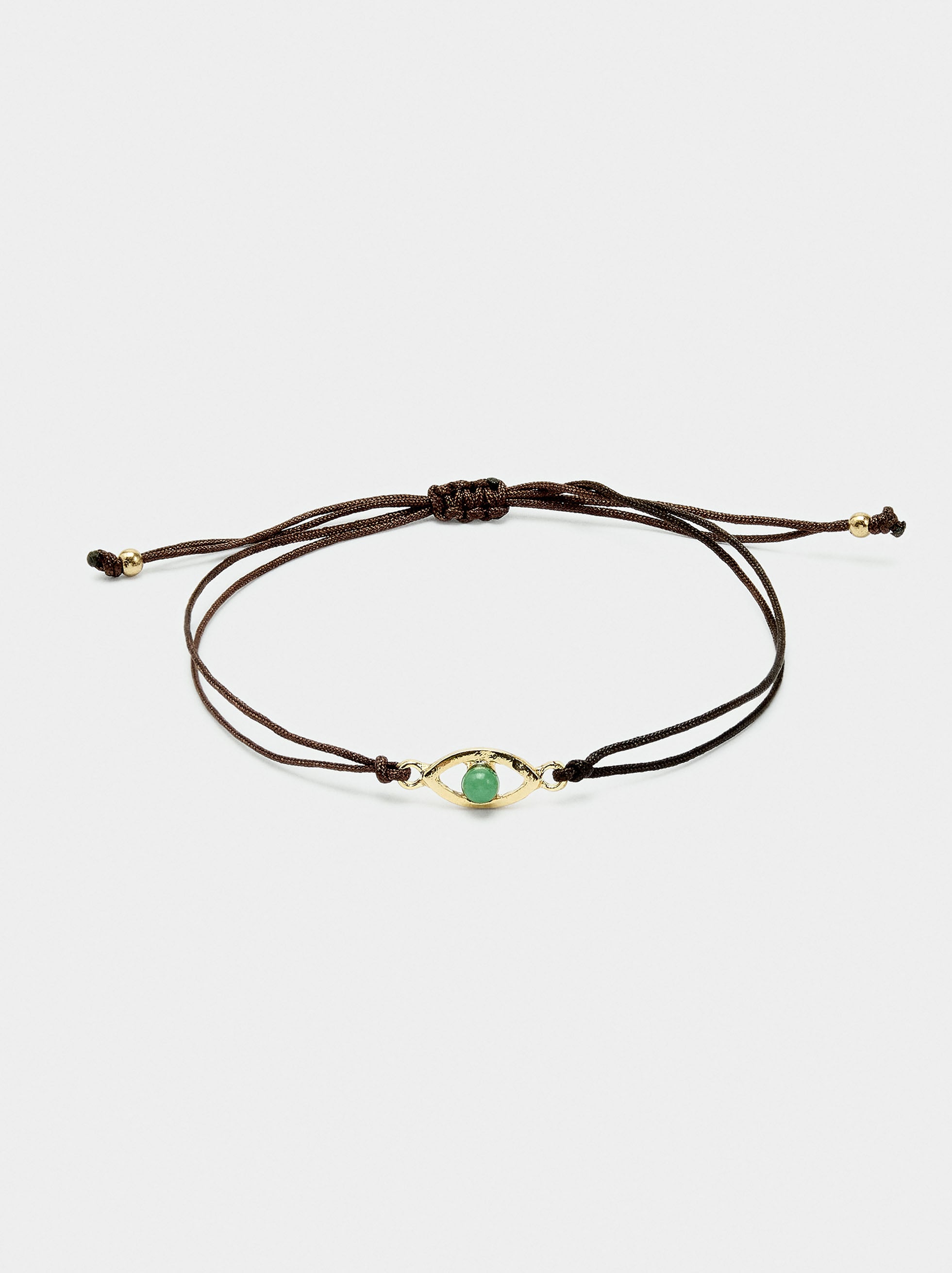 Pulsera Ajustable Con Charm De Ojo