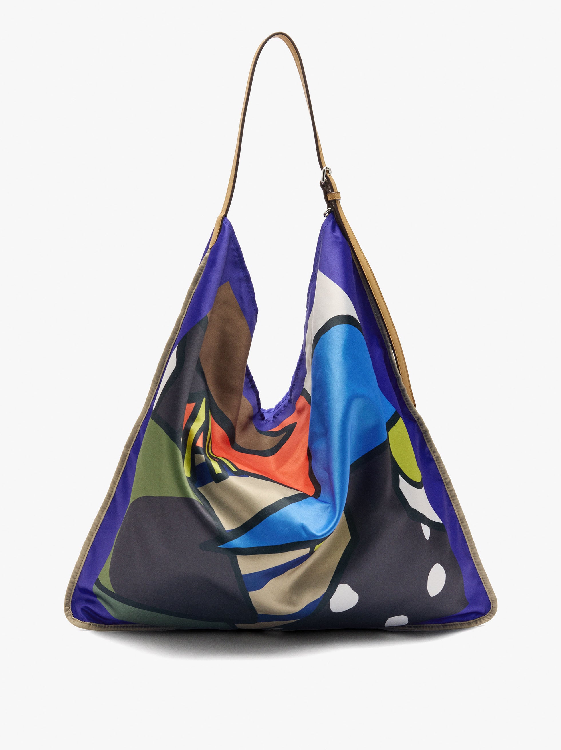 Bolso De Hombro Estampado De Nylon