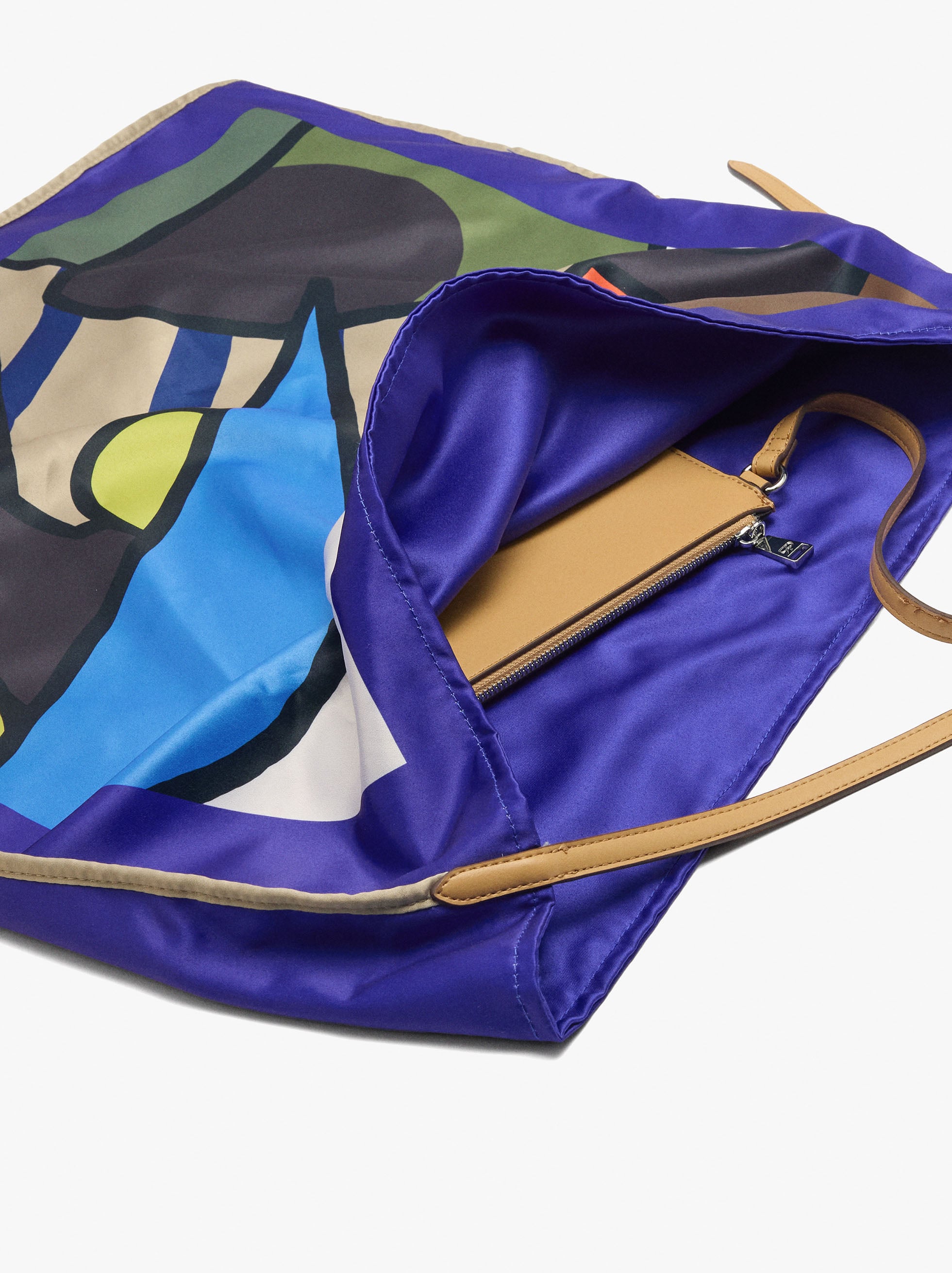 Bolso De Hombro Estampado De Nylon