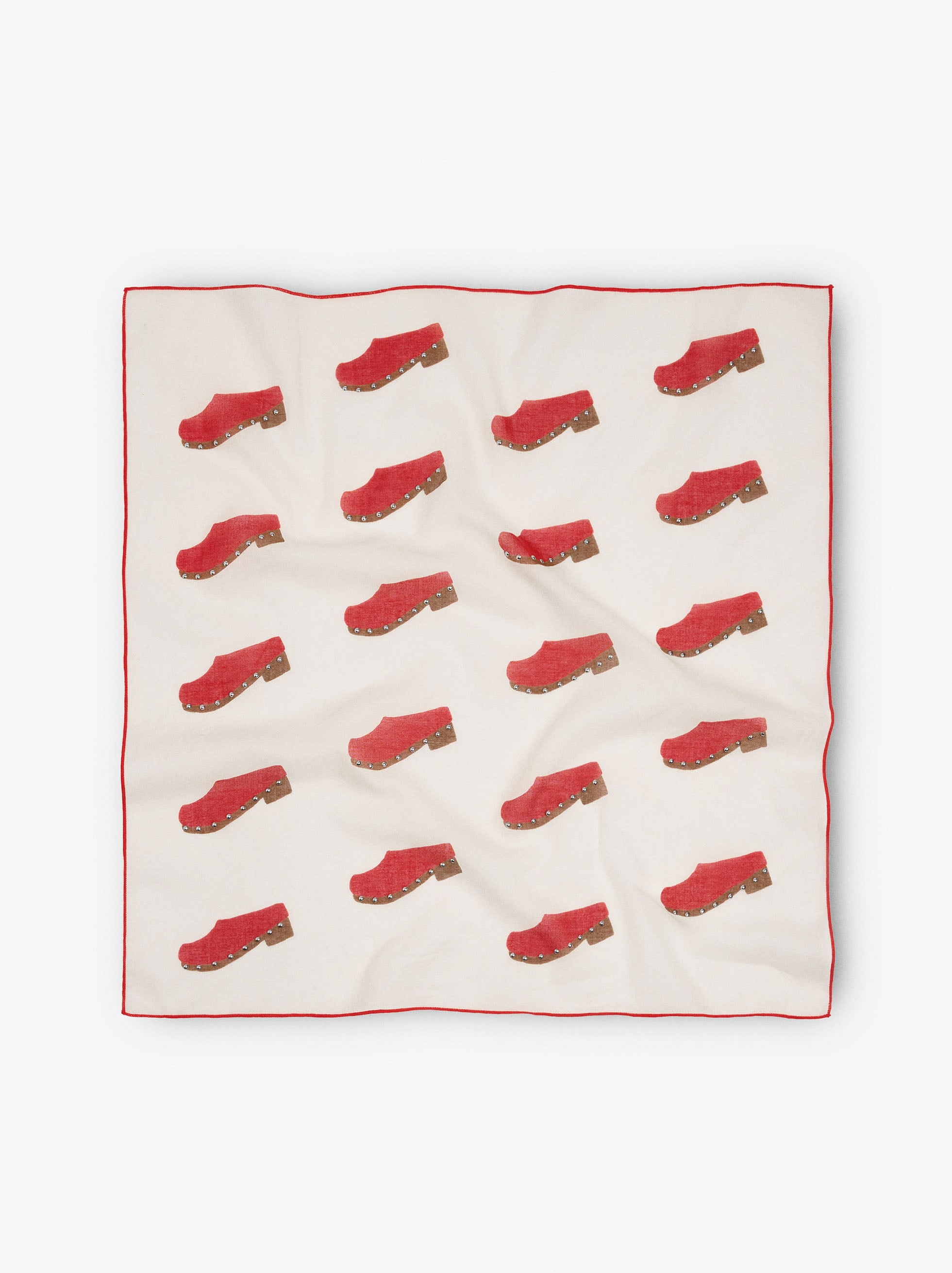 Pañuelo Estampado De Zuecos 100 % Algodón