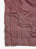 Pashmina Con Rayas Bordadas