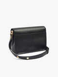 Bolso Bandolera Con Textura Y Solapa
