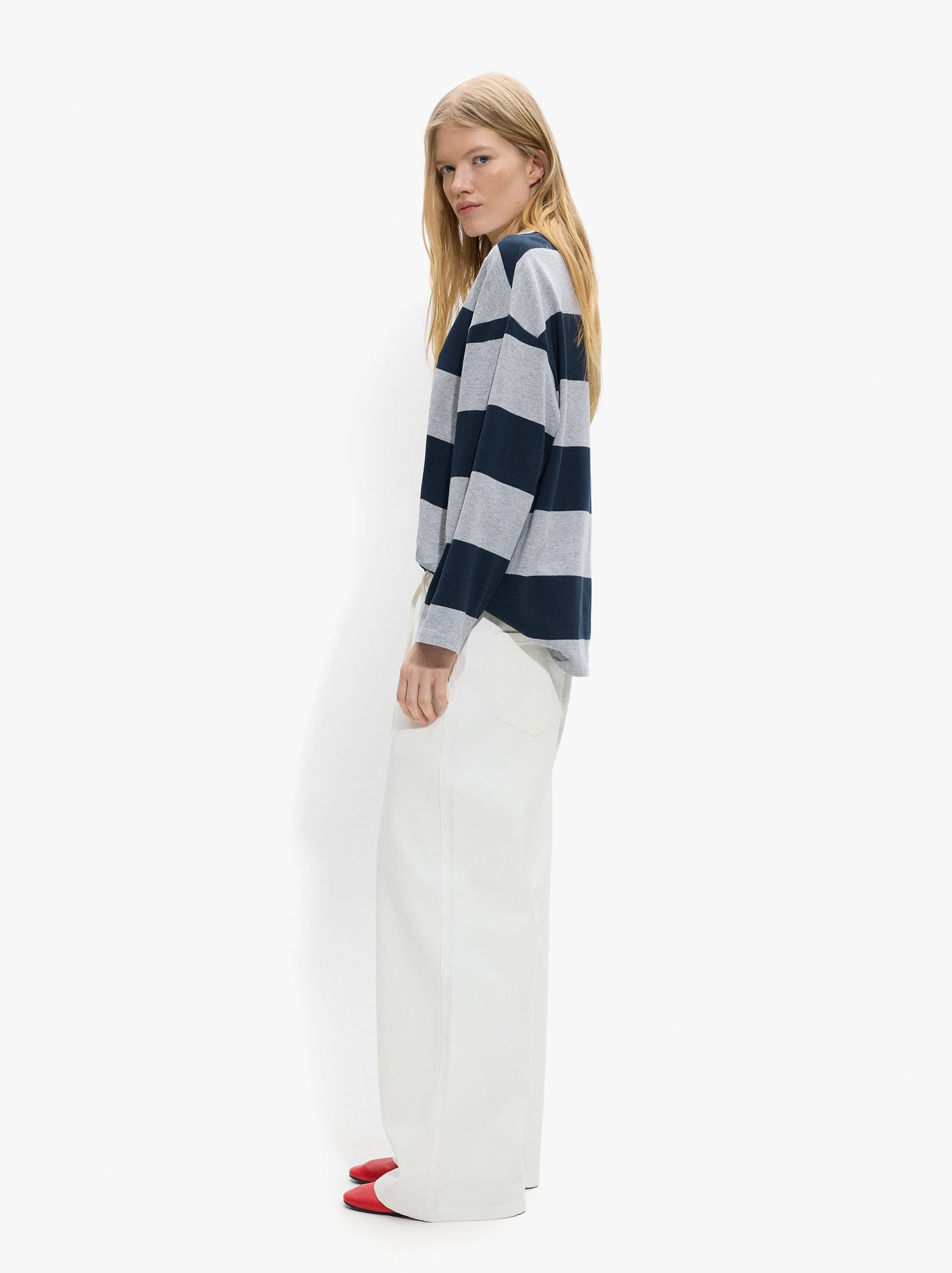 Pantalón Vaquero Con Cordón Ajustable 100% Algodón