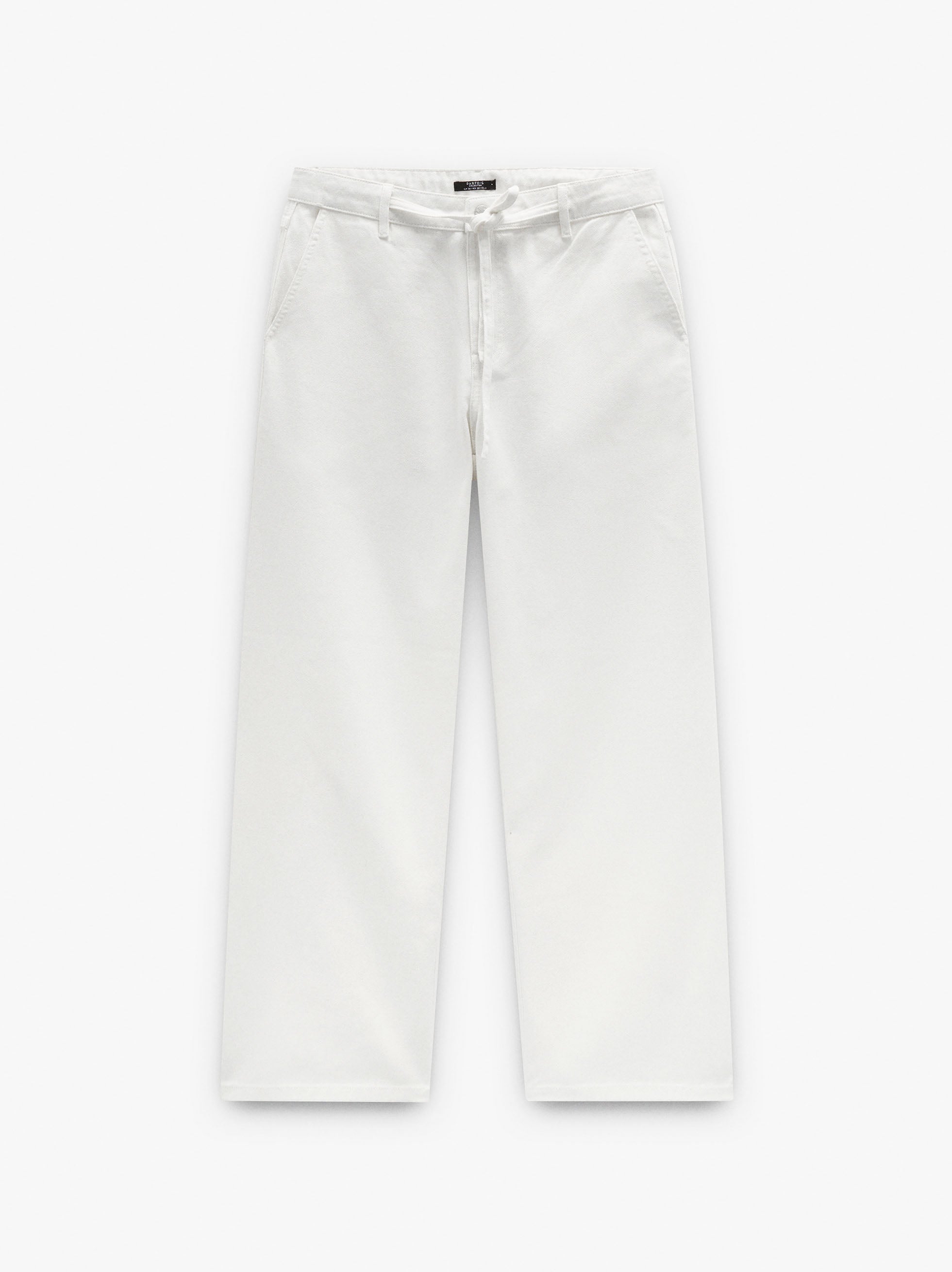Pantalón Vaquero Con Cordón Ajustable 100% Algodón