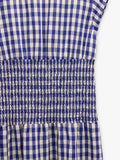 Vestido A Cuadros Vichy Con Fruncido
