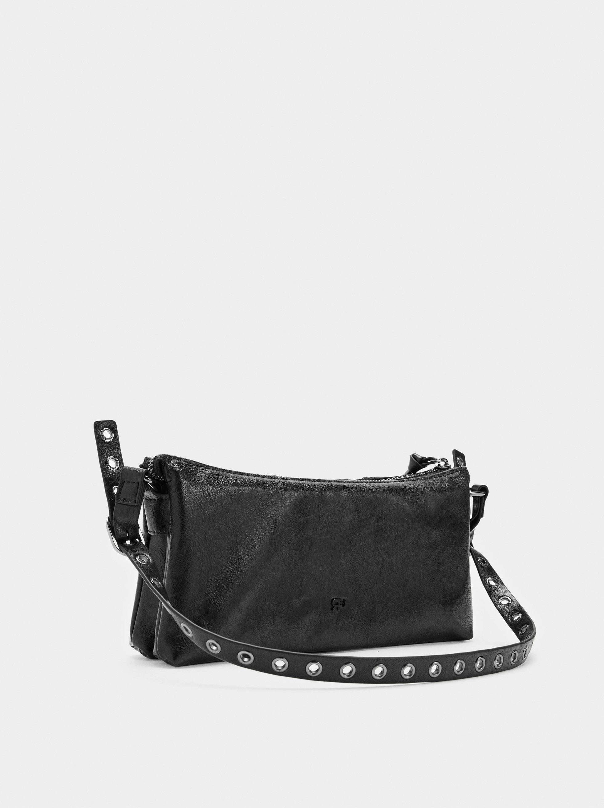 Bolso De Hombro Efecto Desgastado