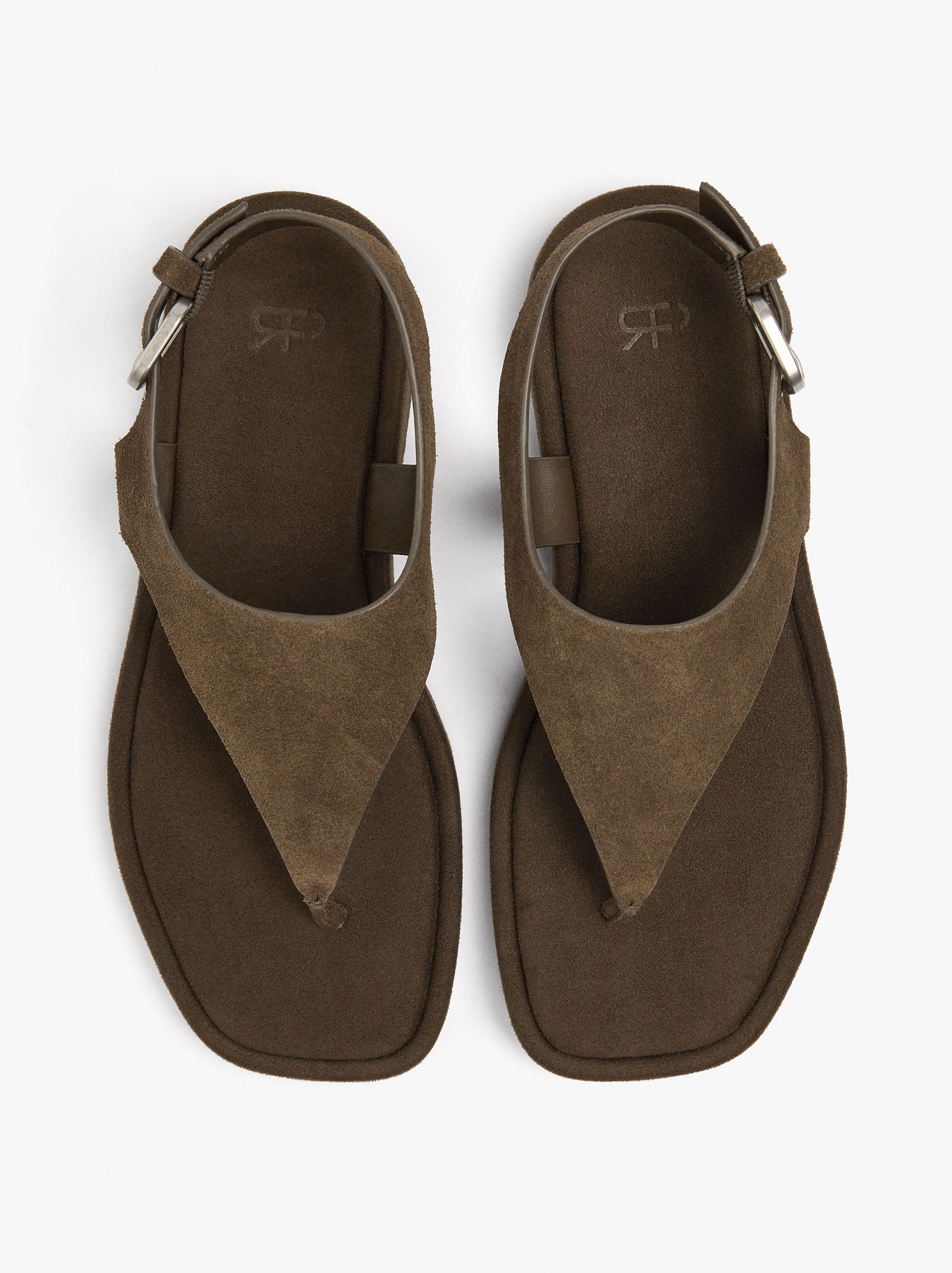 Sandalias De Piel Con Plataforma