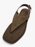 Sandalias De Piel Con Plataforma