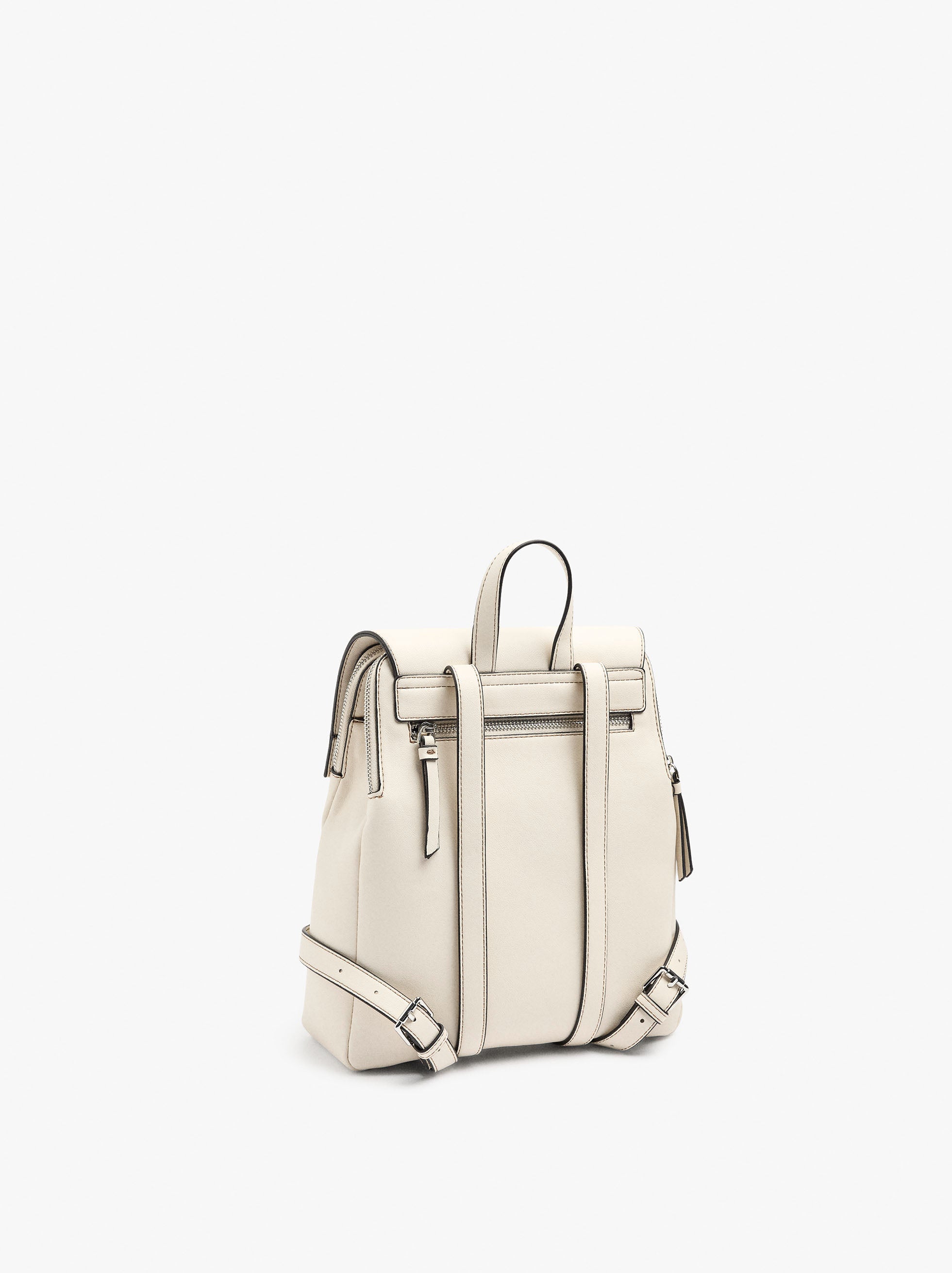 Mochila Lisa Con Solapa