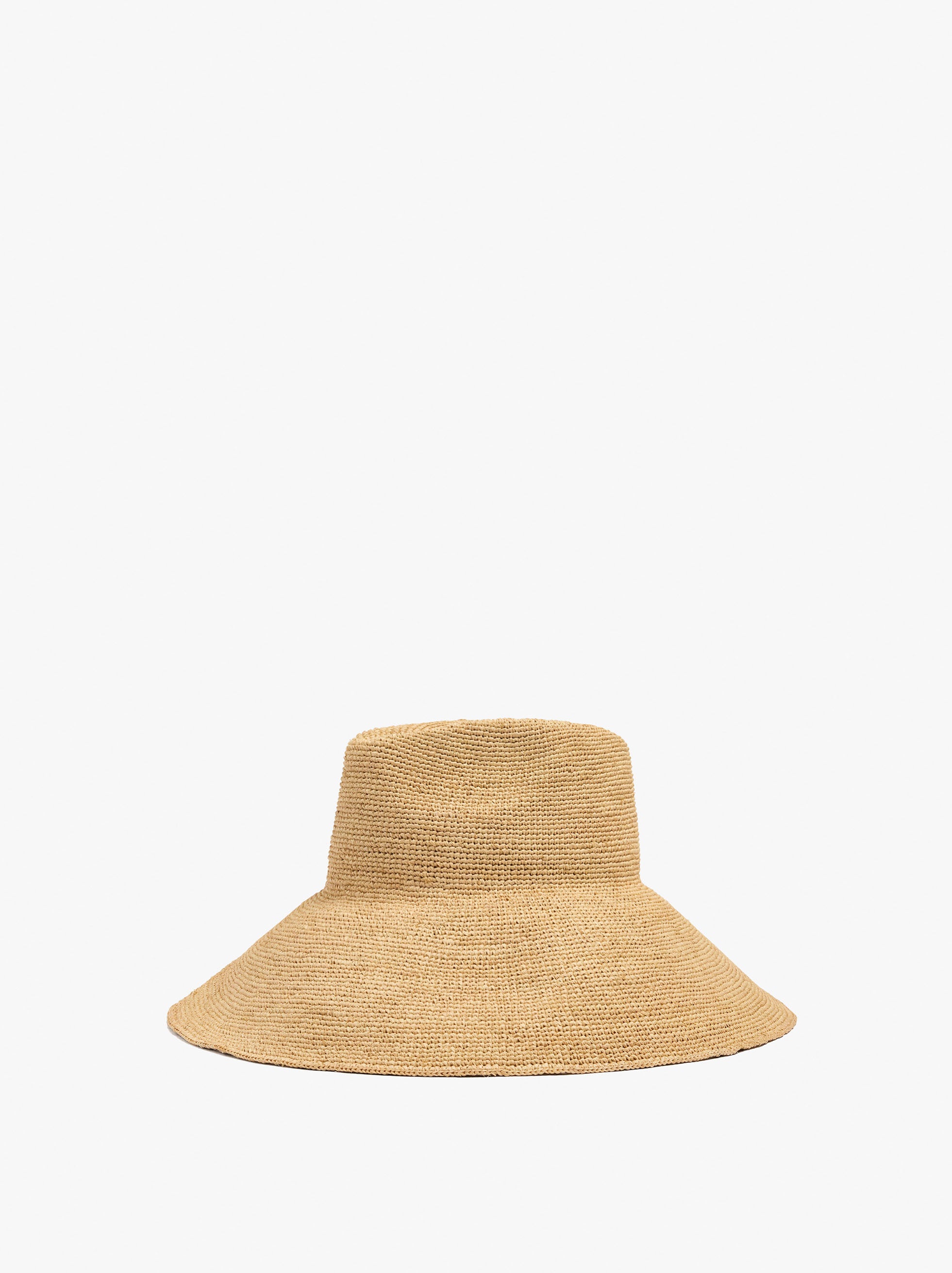 Sombrero De Rafia Con Ala Ancha