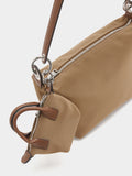 Bolso De Hombro Textura Suave Con Pendiente