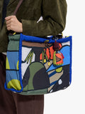 Bolso Shopper Estampado De Nylon