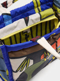 Bolso Shopper Estampado De Nylon