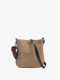 Bolso Bombonera Efecto Rafia Con Penduro M