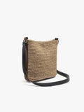 Bolso Bombonera Efecto Rafia Con Penduro M