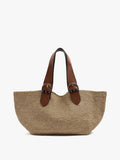 Bolso Shopper Efecto Rafia Con Bolsa Removible