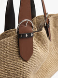 Bolso Shopper Efecto Rafia Con Bolsa Removible