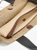 Bolso Shopper Efecto Rafia Con Bolsa Removible