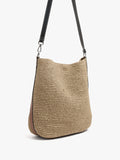 Bolso Bombonera Efecto Rafia Con Penduro L
