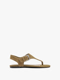 Sandalias Rasas De Piel Con Hebilla