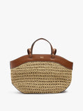 Bolso Shopper Efecto Rafia Con Bolsa Removible