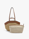 Bolso Shopper Efecto Rafia Con Bolsa Removible