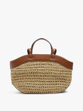 Bolso Shopper Efecto Rafia Con Bolsa Removible