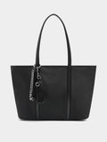 Bolso Shopper De Nylon Con Colgante