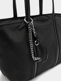 Bolso Shopper De Nylon Con Colgante