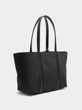 Bolso Shopper De Nylon Con Colgante