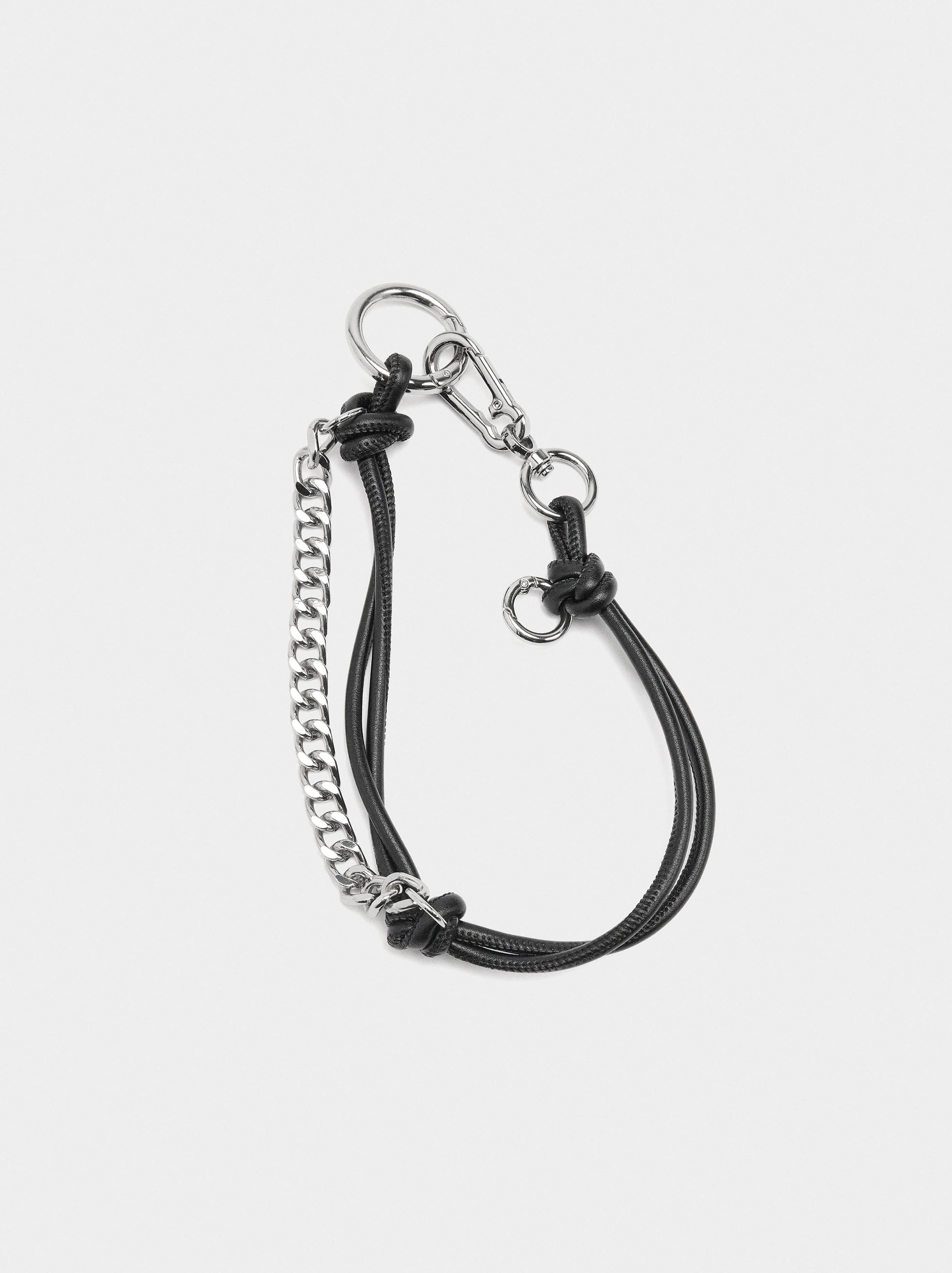 Bolso Shopper De Nylon Con Colgante