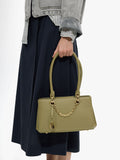 Bolso De Hombro Con Textura Y Colgante