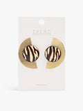Pendientes Maxi Semicírculo Con Resina