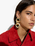 Pendientes Maxi Con Aros Entrelazados
