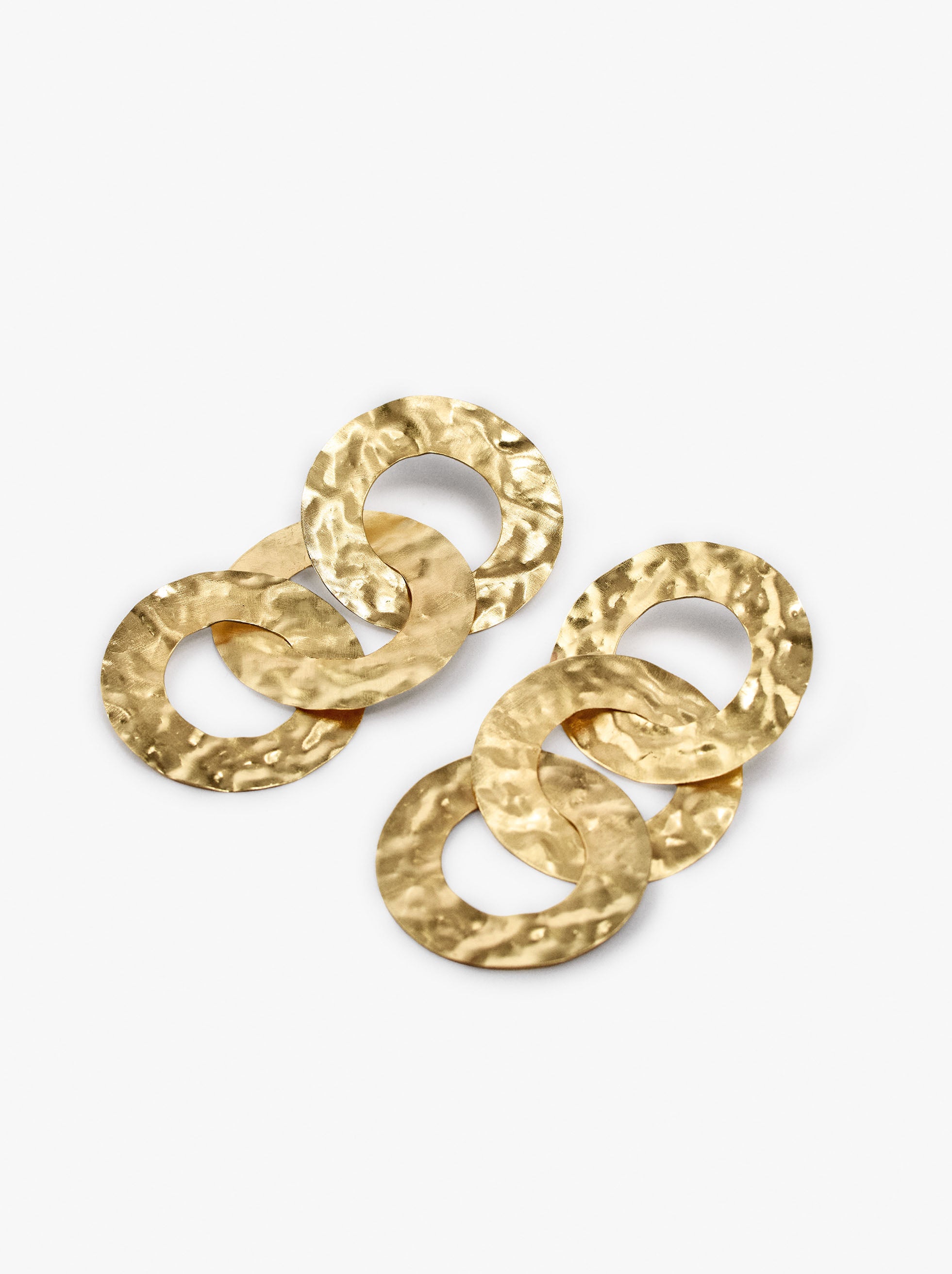 Pendientes Maxi Con Aros Entrelazados