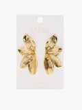 Pendientes Maxi Media Flor Con Relieve