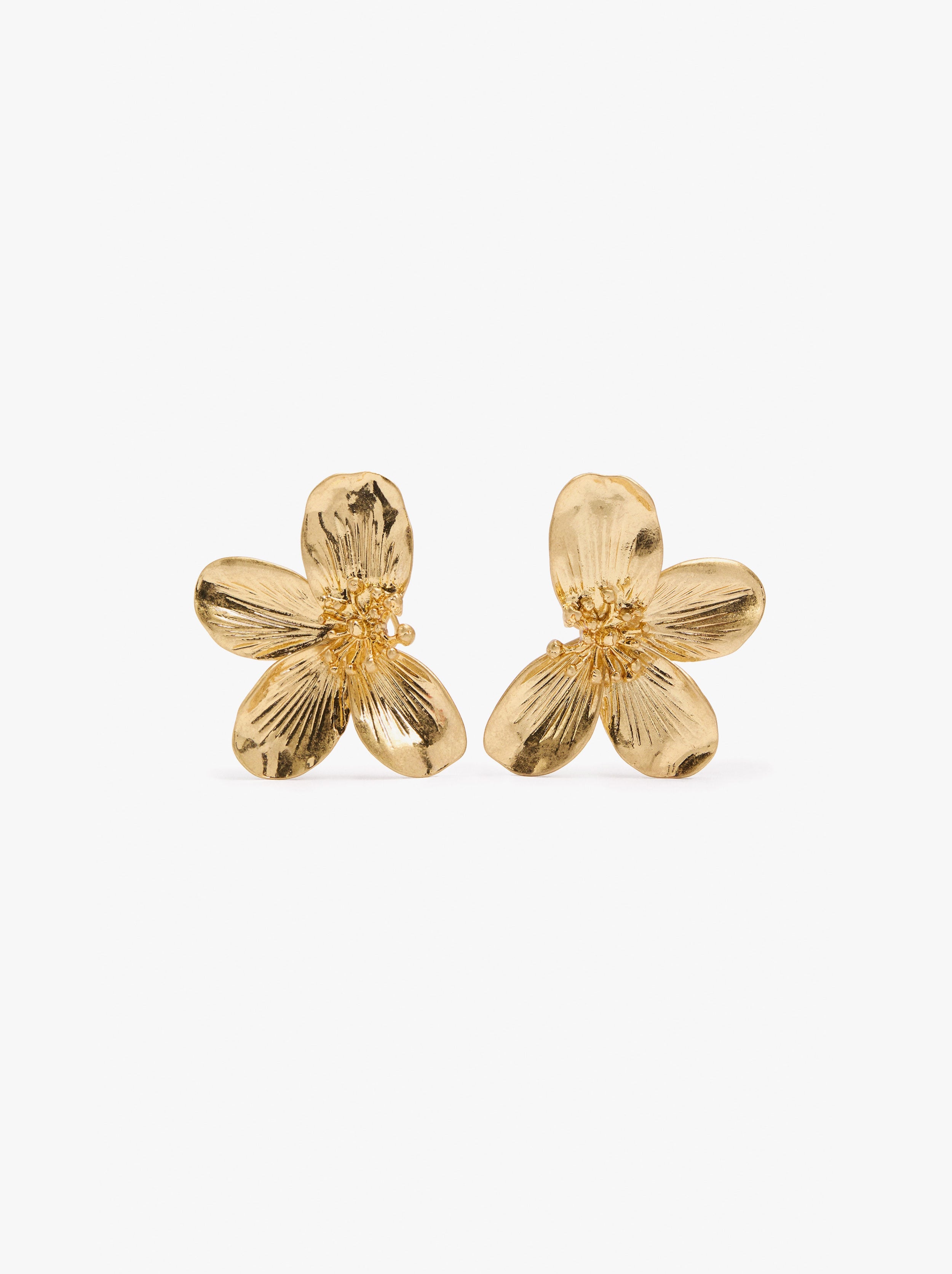 Pendientes Maxi Con Media Flor