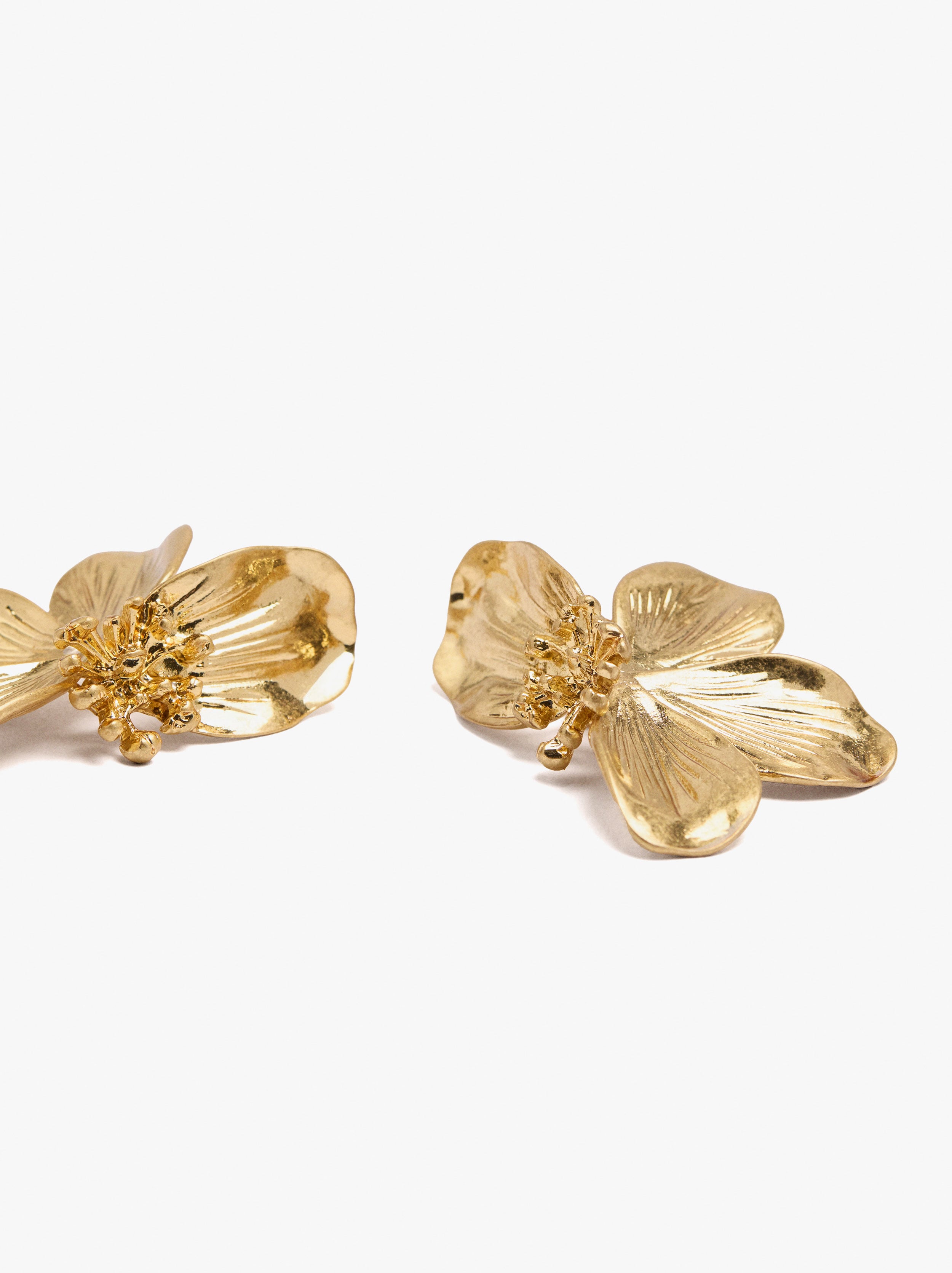 Pendientes Maxi Con Media Flor