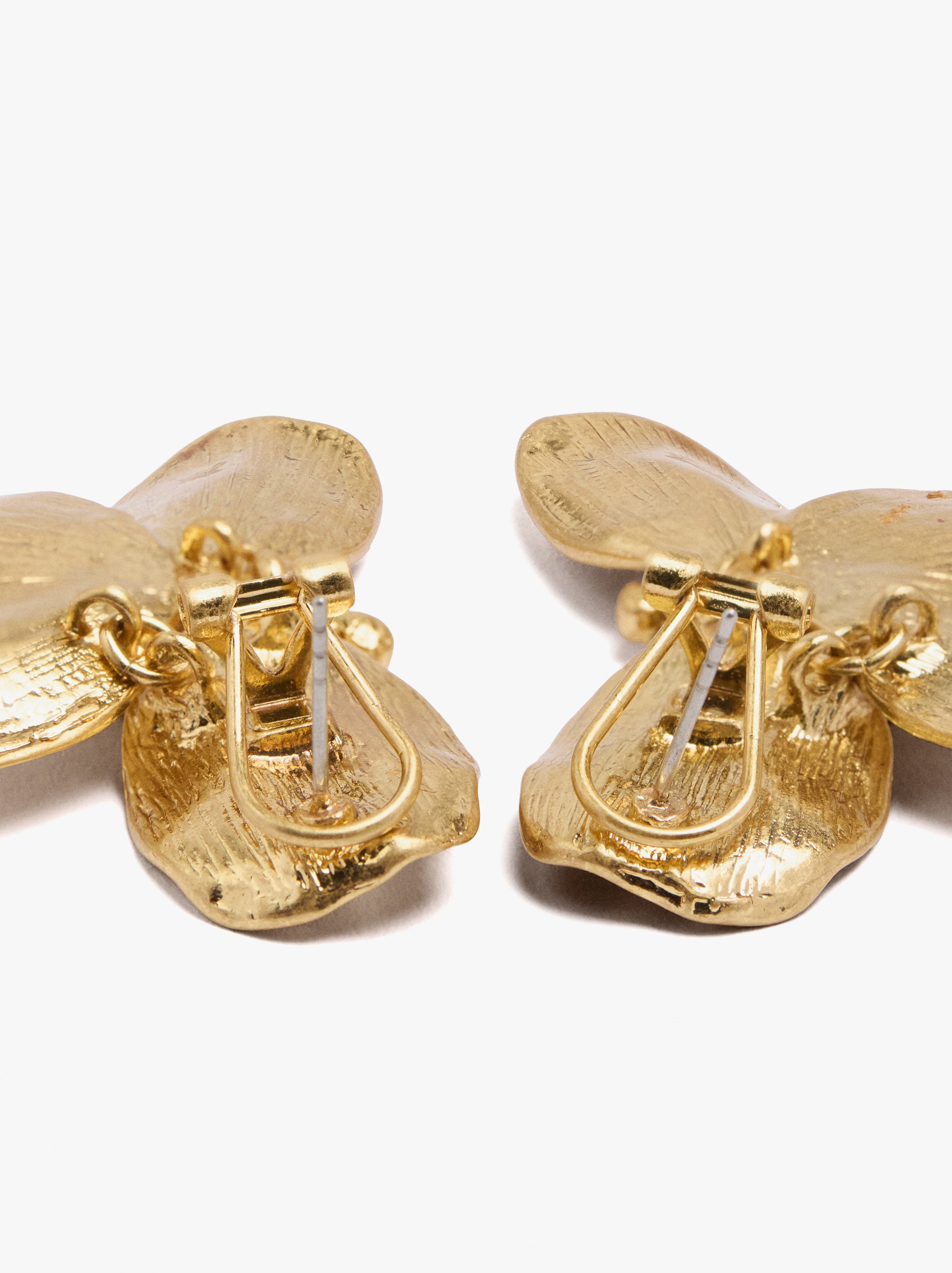 Pendientes Maxi Con Media Flor