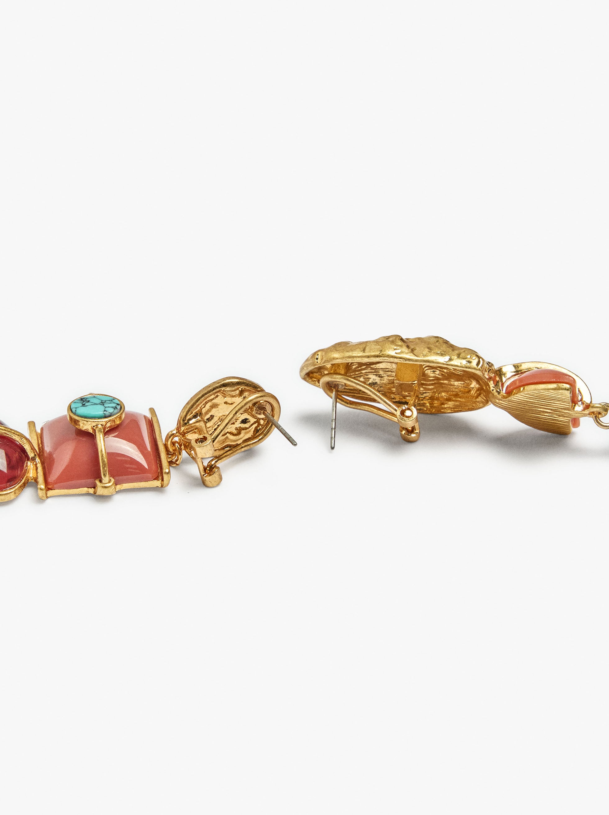 Pendientes Asimétricos Con Piedras