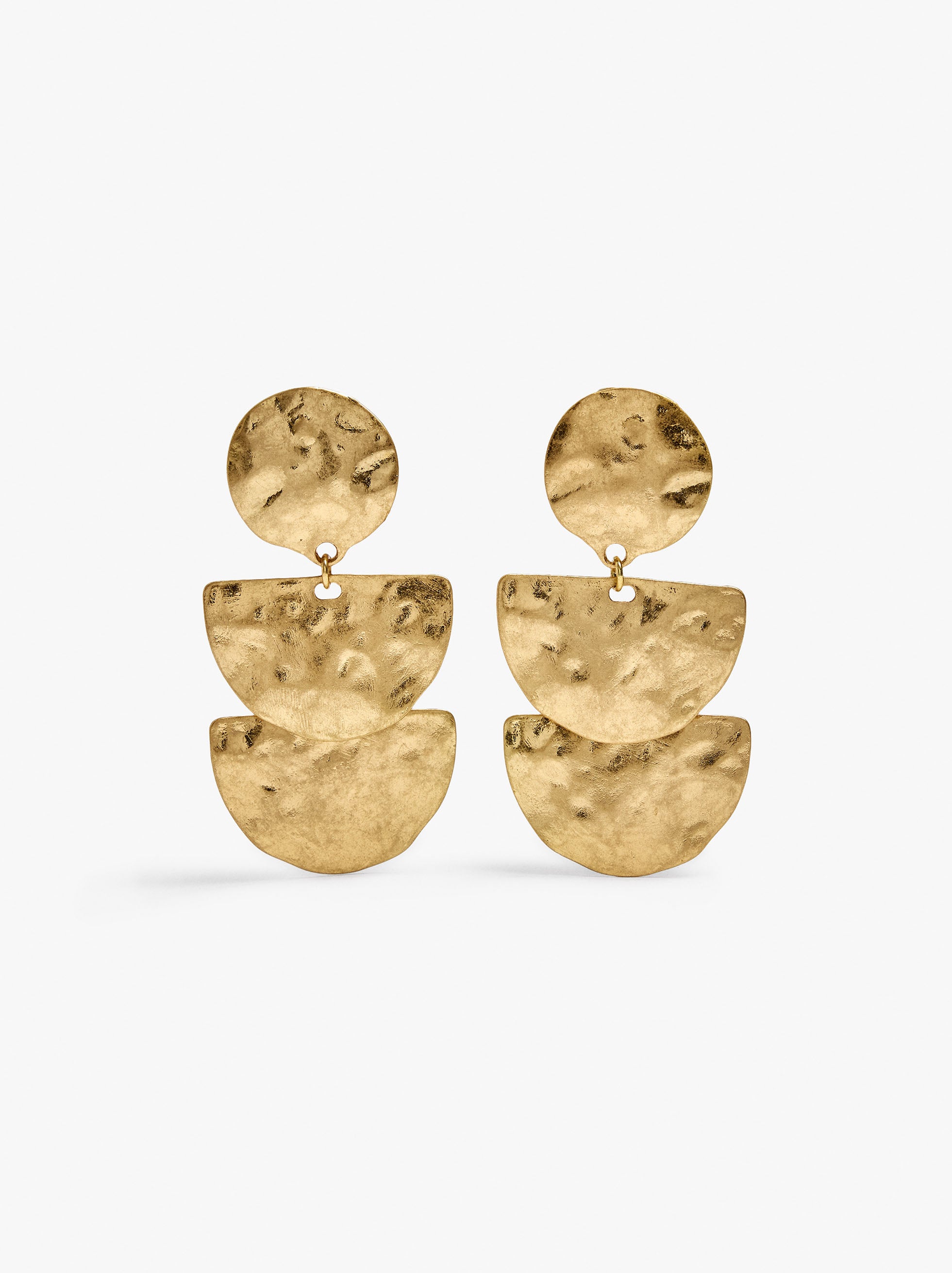 Pendientes Maxi Con Forma Ovalada Largos