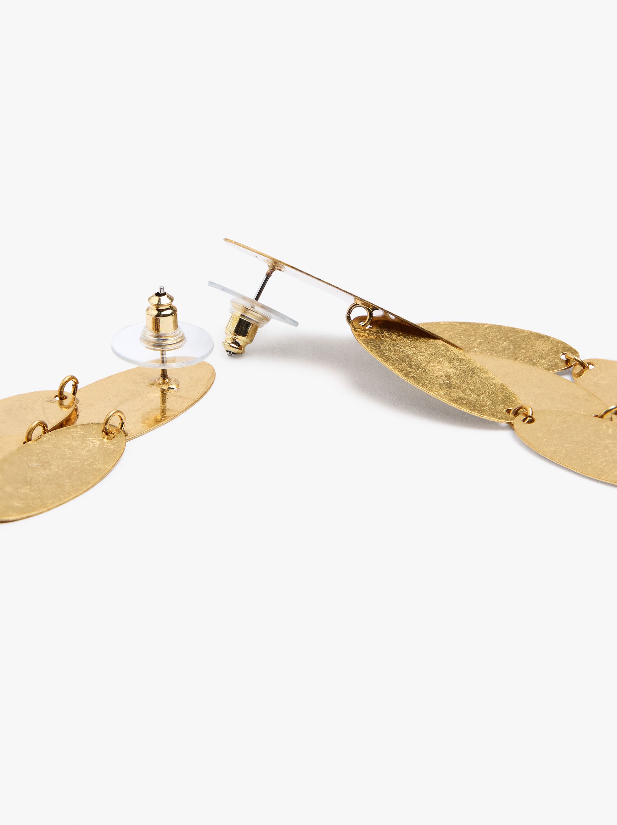 Pendientes Largos Con Formas Ovales