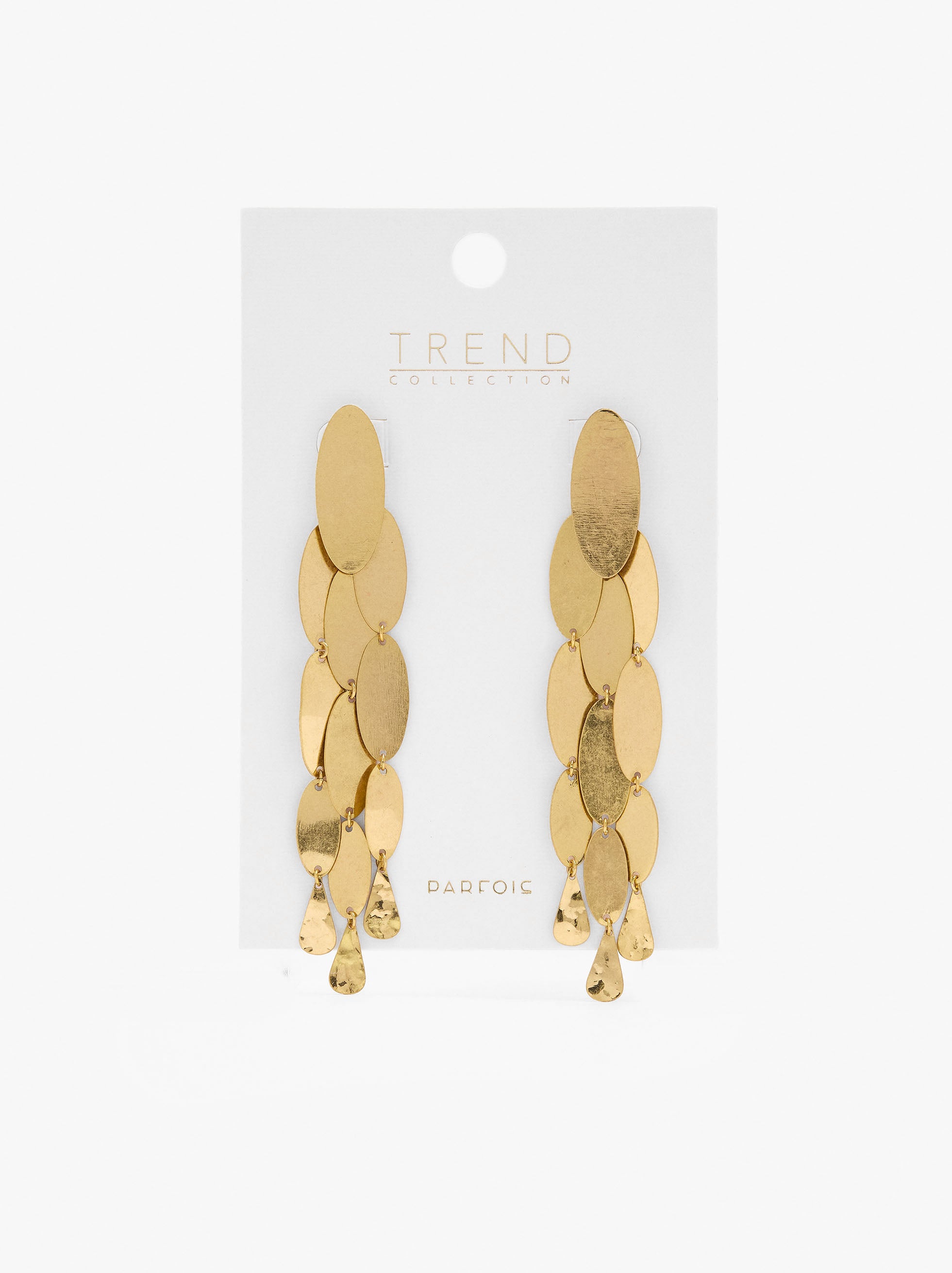 Pendientes Largos Con Formas Ovales