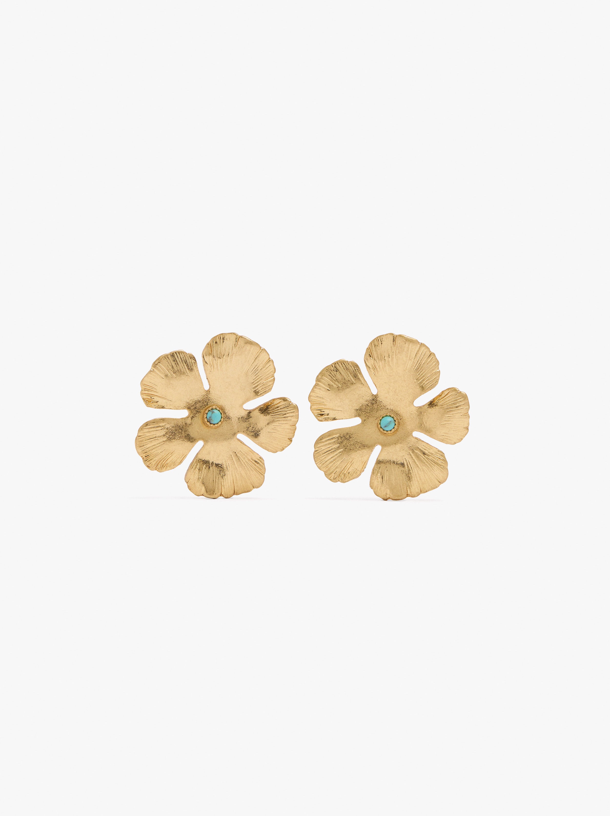 Pendientes Maxi Flor Con Piedra