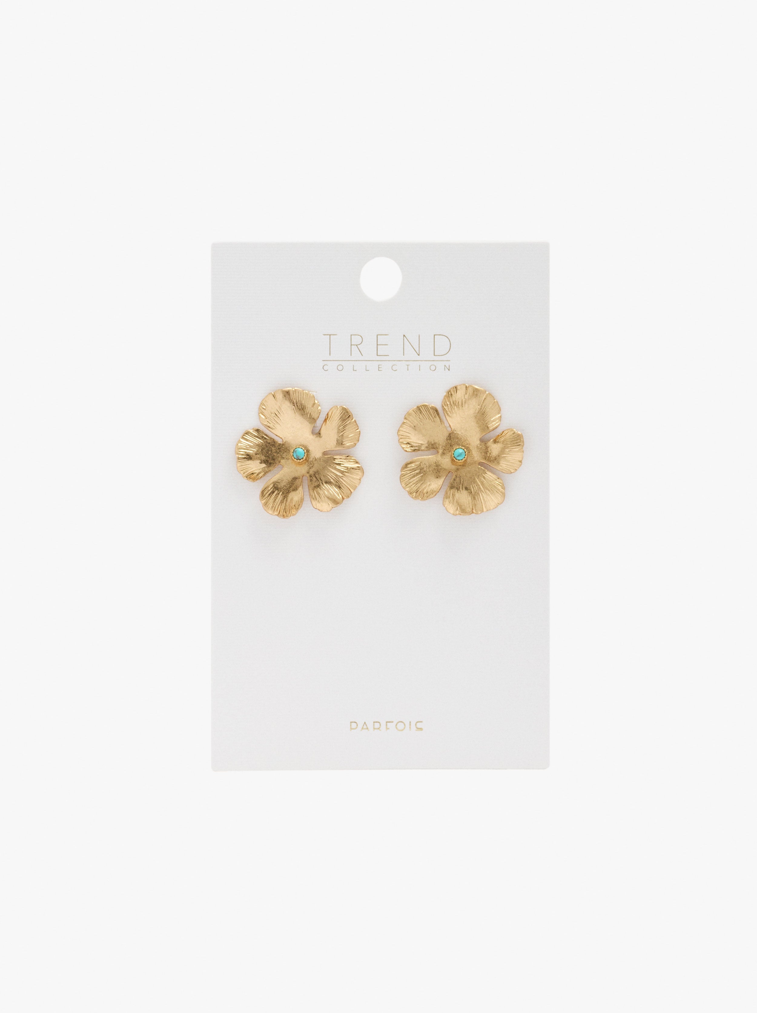 Pendientes Maxi Flor Con Piedra