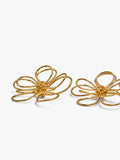 Pendientes Maxi Con Flor Doble
